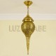 Lampara marroquí de latón forma estalactita