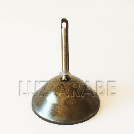 Rosace métal couleur bronze