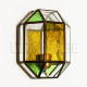 Aplique andalusí de cristal transparente y multicolor