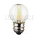 Bombilla Esferica Led de filamento E27, 4W luz cálida