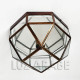 Plafonnier octogonal de Grenade, transparent et blanc translucide