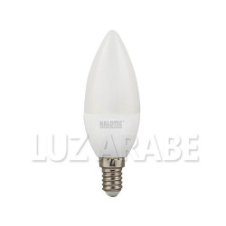 Bombilla Vela LED E14 6W 4000K Mate Blanco Neutro – Iluminación Decorativa 230V