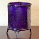Chandelier tasse du cuir peint au henné