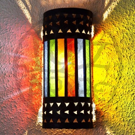 Applique Arabe de cristal et de fer ajouré