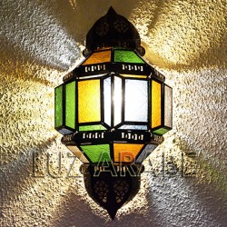 Aplique árabe de cristal y forja calada