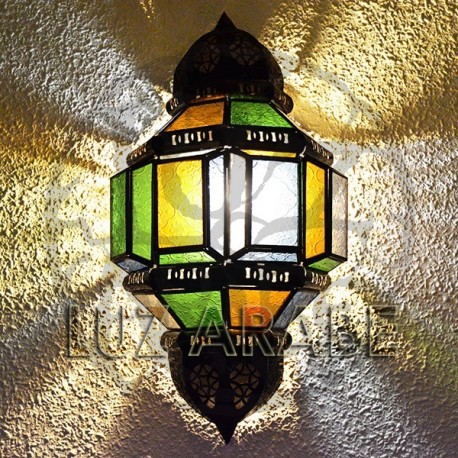 Árabian sconce of crystal and openwork iron