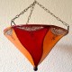 Lilie von der Decke Licht Schatten von Henna bemalte Leder