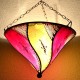 Lilie von der Decke Licht Schatten von Henna bemalte Leder