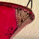 Lilie von der Decke Licht Schatten von Henna bemalte Leder