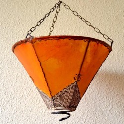 Plafón techo de piel pintado forma Narciso