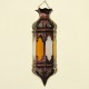 Lampara arabe octagonal de cristal bicolor