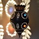 Lampe plafonnier de forme pomegranate de laiton percé