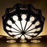 Ceiling light shade of white glass