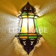 Gran aplique arabe de pared de cristal