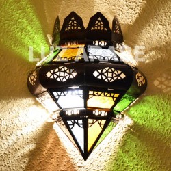 Aplique de cristal con corona