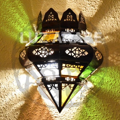 Aplique de cristal con corona