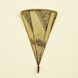 Aplique lirio de piel pintado