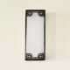 Aplique de pared rectangular de cristal blanco