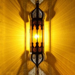 Gran lampara andalusí octagonal con dos cúpulas