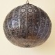 Lámpara de techo esfera de forja calada