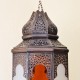 Lampara grande andalusí octagonal bicolor con arcos