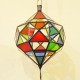 Lámpara diamante de Picasso de cristal plano transparente y de colores