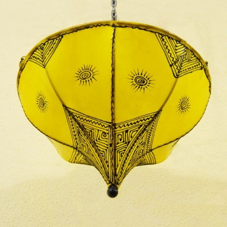 Plafón tulipán de piel pintado