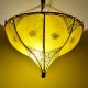 Plafón tulipán amarillo de piel pintado