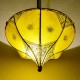 Plafón tulipán amarillo de piel pintado