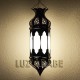 Lampara arabe octagonal de cristal blanco