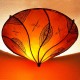 Marokkanische Deckenlampe aus leder farbe orange