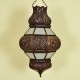 Lustre marocain de forme pomegranate en verre blanc