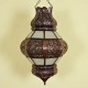 Lustre marocain de forme pomegranate en verre blanc