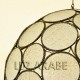 Grande lampe plafonnier forme de sphère de verre translucide