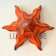 Applique murale en cuir naturel forme de étoile de mer