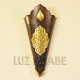 Gran aplique de pared arabe de cobre
