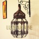 Gran Farol de cristal transparente
