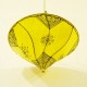 Plafonnier en forme de lys jaune