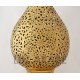 Grande lampe à poser marocain en cuivre ajouré en forme de goutte de rosée