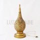 Tropfenform Marokkanische Lampe von Schnitt Messing
