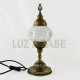 Lampe de table turque dans mosaïque en blanche avec miroirs