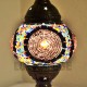 Lampe de table turque dans mosaïque en violette