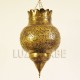 Pomegranate shape Moroccan ceiling lamp of pierced brass