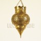 Pomegranate shape Moroccan ceiling lamp of pierced brass
