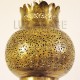 Pomegranate shape Moroccan ceiling lamp of pierced brass
