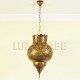 Pomegranate shape Moroccan ceiling lamp of pierced brass