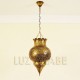 Pomegranate shape Moroccan ceiling lamp of pierced brass