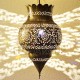 Pomegranate shape Moroccan ceiling lamp of pierced brass