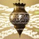 Pomegranate shape Moroccan ceiling lamp of pierced brass