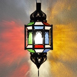 Lampada ottagonale andaluso con barre e cupole